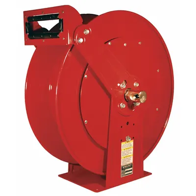 REELCRAFT Spring Return Hose Reel: 50 ft (1 in I.D.), 500 psi Max Op Pressure, Nickel Plated Steel - Gas Spring-Return Hose Reels