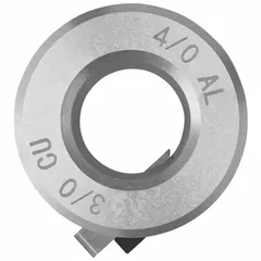 This stripping bushing is designed for use with the DEWALT DCE151 XR tool. It strips insulation from aluminum and copper conductors up to 3/0 AWG and accommodates 4/0 AWG wire with THHN/XHHW insulation.