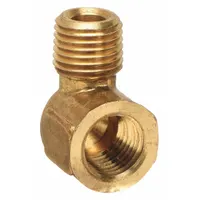 This 90° threaded pipe elbow is designed for high-pressure potable water systems. It connects two 3/4 in pipes, allowing a change in direction. Rated for a maximum operating pressure of 1,000 psi, it measures 1 1/2 in in length