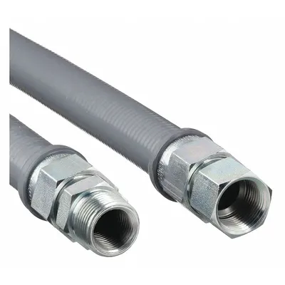DORMONT Gas Connector: 3/4 in Hose Inside Dia., 36 in Hose Lg, 255,900 BTU Capacity - High-BTU Connectors