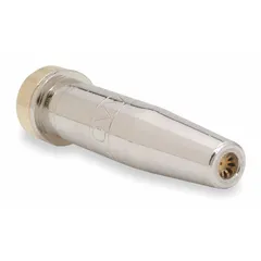 Size 1 high-speed cutting tip for machine torches, designed for use with propane and natural gas. Provides a 2-inch cutting capacity. Suitable for automated cutting operations in metal fabrication.