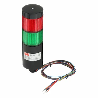 Dayton Tower Light Assembly: 2 Tier, Green/Red, No Sounder Tier - Two-Tier Tower Light Assemblies