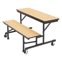 PALMER HAMILTON Convertible Bench Table: Maple, 30 1/8 in Overall Wd, 29 in Overall Ht (MPN 34M21291508-FB)