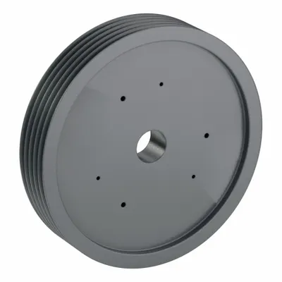 OEM Bushed-Bore Cast-Iron V-Belt Pulley, 5 Groove, 27.4 in OD, C/CX Belt Section - Bushed-Bore Cast-Iron V-Belt Pulleys