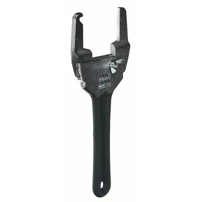 SUPERIOR TOOL Adjustable Wrench: Zinc, 7 15/16 in Handle Lg, NPT, 3 in Overall Wd, 10 3/8 in - Sink Drain Wrenches