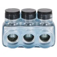 POLARIS Multitap Connector: 3 Port, Double-Sided Entry, 6 AWG – 3/0 AWG Wire Size, Clear (MPN IPLD3/0-3CB)