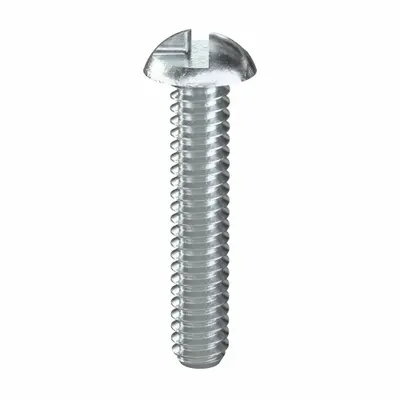 TAMPER PRUF SCREW Tamper Resistant Screw: #10-24 Thread Size, 1 in Lg, Steel, Zinc-Plated - Round Head Tamper-Resistant Machine Screws