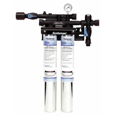 SCOTSMAN Water Filtration System: 0.5 micron, 3.3 gpm, 29 1/4 in Overall Ht - Ice Machine & Refrigerator Water Filter Systems