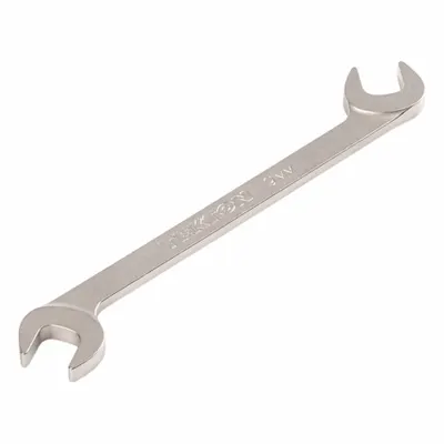 TEKTON Open End Wrench: Chromium Molybdenum Steel, Satin, 9 mm Head Size - Metric, Double End, Open End Wrenches
