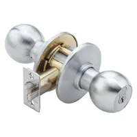 BEST Door Lockset: Office Knob Locksets, Chrome, Interchangeable Core (MPN 8K37AB4CSTK626)