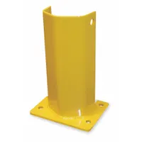 HUSKY RACK & WIRE Upright Post Protector: Bolt-On, Floor, 8 in x 6 in x 18 in, Steel, Yellow (MPN I5718-P)