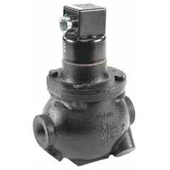 Low water cut-off control for automatic boiler shutdown when water level drops below safe limits. Designed for use on steam or hot water boilers in HVAC systems. Part number 64.