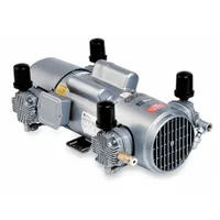 GAST Piston Air Compressor: 1.5 hp, 1 Phase, 115/208-230V AC, 100 psi Max Continuous Pressure (MPN 7HDD-57-M750X)