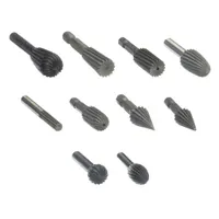 APPROVED VENDOR Rotary File Set: Bronze/Iron/Mild Steel/Plastic/Soft Metal/Wood, Rotary File Set (MPN 30367)