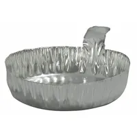 QORPAK Weighing Dish: Non-Sterile, Aluminum, 80 mL Capacity, Included, Round, 2 3/4 in Overall Wd (MPN MET-03106)