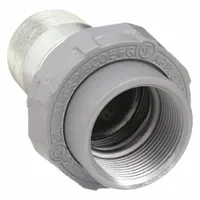 Straight Union - Conduit to Box: Iron, 1 1/2 in Trade Size, Female to Male (MPN UNY150NR)