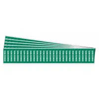 Pipe Marker: Deionized Water, Green, White, Fits 3/4 in and Smaller Pipe O.D., 28 Pipe Markers, 5 PK (MPN 91921-PK)