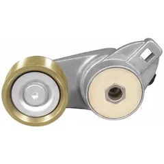 The DAYCO 89456 is a heavy-duty self-adjusting belt tensioner with a single pulley. It automatically maintains proper belt tension in accessory drive systems, supporting components such as alternators and water pumps in demanding vehicle applications.