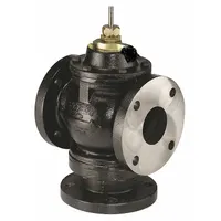 Hydronic Globe Valve: 3-Way, 157 CV Flow, 4 in Flanged, Cast Iron Body, Stainless Steel Stem, Tee (MPN VG2831VM)