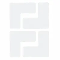 Floor Marking Tape: L, Solid, White, No Legend, 2 in x 5 in, 8 mil Tape Thick, Brady®, B-514, 20 PK (MPN 104435)