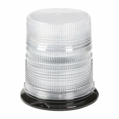 GROTE 78085 Amber/Blue LED Flashing Beacon, Pipe Mount, 12-24V DC, SAE Class 1 - Vehicle Flashing Beacons