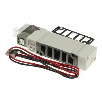 SMC Solenoid Air Control Valve: SY5000 Series, Double Solenoid, Five-Way / Two-Position - SMC SY Series Directional Control Valves