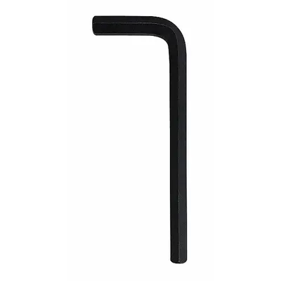 WESTWARD Hex Key: 0 Ball Ends, 1/4 in Tip Size, SAE, Short, Alloy Steel, Black Oxide - L-Shaped Hex Keys