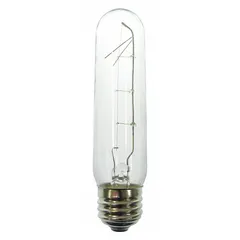 Incandescent T10 Tubular Bulb, Medium Screw (E26), 25.2 W, 120V
