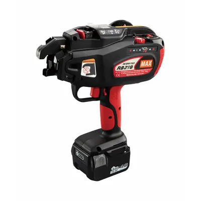 MAX Rebar Tying Tool Kit: 14.4V DC, No. 3 x No. 3, For 21 ga Wire, Less Than 1 sec/Tie - MAX Cordless Rebar Tying Tools