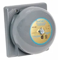 EDWARDS SIGNALING Bell: Bell Sound, 12V DC, Indoor/Outdoor, 435-4E1, 4 in dia