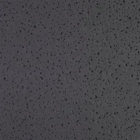 Mineral fiber ceiling tile with a fine fissured texture, square lay-in edge, and black finish. Provides a Noise Reduction Coefficient (NRC) of 0.55, high light reflectance (83% or more), and mildew resistance. Suitable for music rooms and other spaces requiring acoustic control