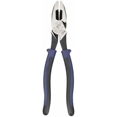 KLEIN TOOLS Linemans Plier: Flat, 9 1/2 in Overall Lg, 1 5/8 in Jaw Lg, 1 1/4 in Jaw Wd - Multipurpose Lineman's Pliers