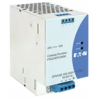 EATON DC Power Supply: DIN Rail, 240 W Output Power - Rated, 10 A Current - Output, Three Phase (MPN PSG240F24RM)