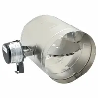 SS Motrzd Vent Dampr,12.2"L 15"H 12.2"W: For 10 in Dia, 10 1/8 in L, 14 7/8 in H, 12 1/8 in W (MPN GVD-10PL)