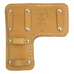 Leather pole climber pads designed for use with Klein Tools pole and tree climbers. The leather construction provides a durable interface between the climber and the pole or tree, reducing slippage and improving comfort during climbing work.