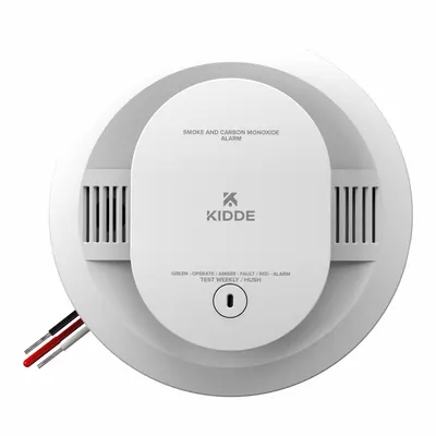KIDDE Smoke/CO Alarm: Hardwired, Battery Backup, Smoke/CO Detector, Photoelectric - Combination Carbon Monoxide & Smoke Detectors