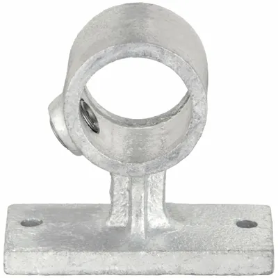 OEM Structural Pipe Fitting: Rail Support, Closed Rail Support, 2 in For Pipe Size - Cast Iron Mounts