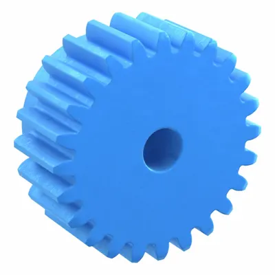 KHK GEARS Machined Spur Gear: Module m 2.5, 24 Teeth, 12 mm Bore Dia, Nylon, 20° Pressure Angle - Metric Spur Gears with Standard Hub