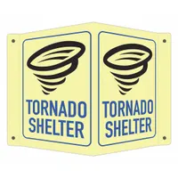Emergency Sign: Aluminum, Mounting Holes Sign Mounting, 6 in x 7 1/2 in Nominal Sign Size (MPN LCVB-0033-GA_4x6)