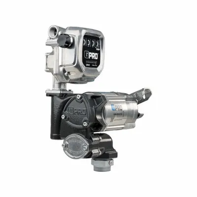 GPI Electric Drum Pump: 20 gpm Max. Flow Rate, 115/230 V AC, 1/2 hp HP, Pump with Meter - Metered Bung-Mount AC-Powered Fuel Transfer Pumps