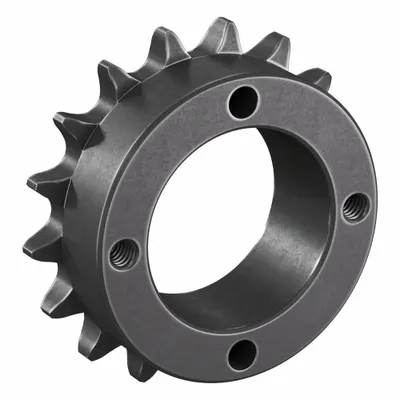 TSUBAKI Sprocket: For 40 Chain, 17 Teeth, 2.721 in Pitch Dia, 2.975 in Outside Dia - Size 40 Bushed-Bore Roller Chain Sprockets
