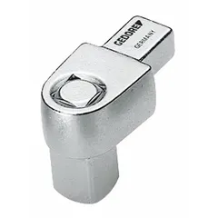 Fixed square torque wrench head with 3/8 in drive size and 3/8 in square drive. Designed for use with compatible torque wrench handles to apply controlled torque in assembly, maintenance, and repair tasks.