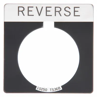 EATON Legend Plate: 30 mm Panel Mounting Size, Square - Push-Button Rings & Plates