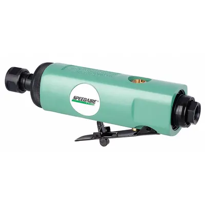 SPEEDAIRE Die Grinder: Straight Tool, 0.5 hp Horsepower, 22,000 RPM Max. Speed - Air-Powered Straight Die Grinders