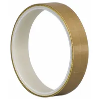TAPECASE Cloth Tape: Square, 1/2 in Wd, 1/2 in Lg, 4.7 mil Thick, Silicone, Brown