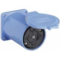 HUBBELL Locking Receptacle: Non-NEMA, Blue, 600V AC, 60 A Current Rating, 4 Poles, 5 Wires (MPN HBL26520)