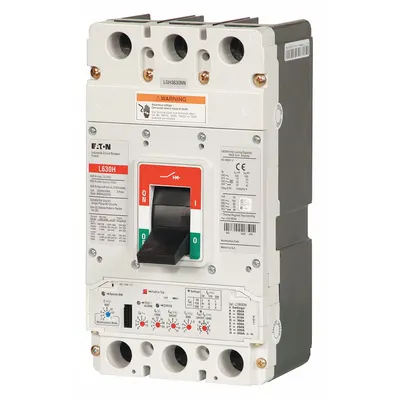 EATON Molded Case Circuit Breaker: 500 A Amps, 65kA at 240V AC, Fixed, ABC, Line/Load Lug - LG-Frame Eaton Molded Case Circuit Breakers