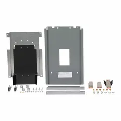 This 400-amp, three-phase main breaker kit is designed for use with Square D L-Frame panelboards. It features a 400A/L frame size and is compatible with the LHL circuit breaker series. The kit includes one screw set for installation. Typical applications include providing overcurrent protection and a service-disconnect point in commercial and industrial power-distribution systems.