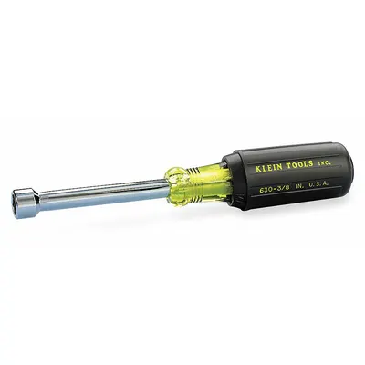KLEIN TOOLS Hollow Round Shank Nut Driver: Straight, SAE, Without Magnetized Tip, Std - Standard Nut Drivers