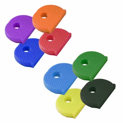LUCKY LINE PRODUCTS Key Cap: Vinyl, Multicolor, 1 in Overall Wd, 3/4 in Overall Ht, 1/8 in Overall Dp - Key Caps & Identifiers
